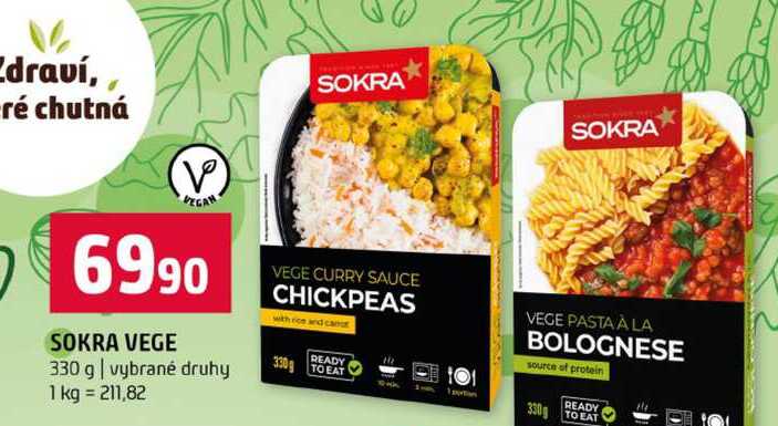 SOKRA VEGE 330 g vybrané druhy 