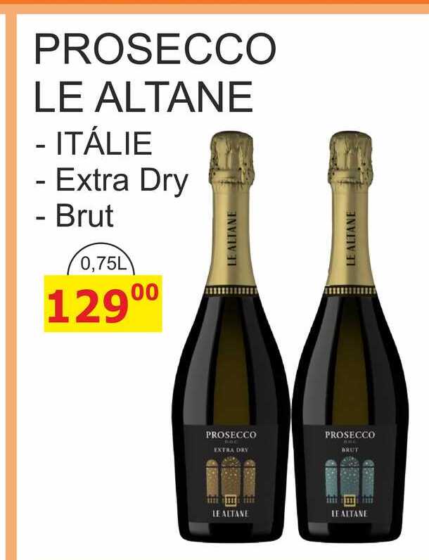 PROSECCO LE ALTANE Extra Dry - Brut 0,75L 