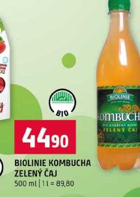 BIOLINIE KOMBUCHA ZELENÝ ČAJ 500 ml