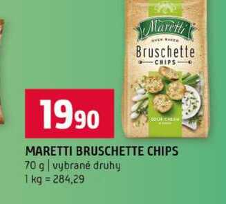 MARETTI BRUSCHETTE CHIPS 70 g vybrané druhy