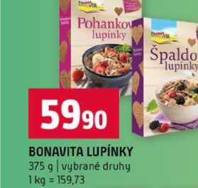 BONAVITA LUPÍNKY 375 g vybrané druhy