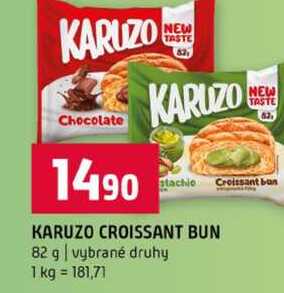KARUZO CROISSANT BUN 82 g vybrané druhy