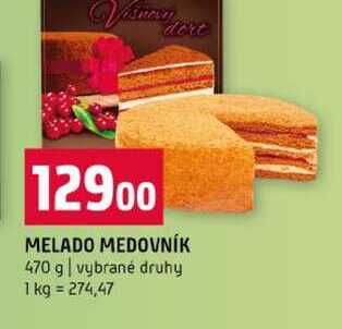 MELADO MEDOVNÍK 470 g vybrané druhy