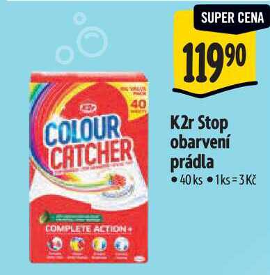K2r Stop obarvení prádla, 40 ks Albert