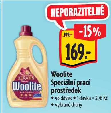 Woolite Speciální prací prostředek, 45 dávek