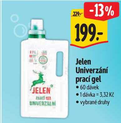 Jelen Univerzání prací gel, 60 dávek Albert