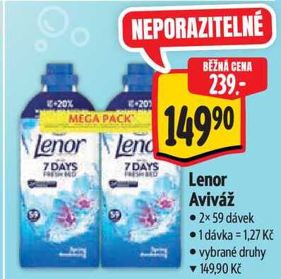 Lenor Aviváž, 2× 59 dávek Albert