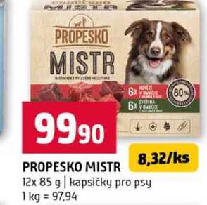 PROPESKO MISTR 12x 85 g kapsičky pro psy