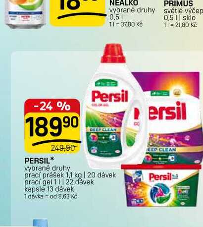 PERSIL* prášek 1.1 kg | 20 dávek FLOP TOP