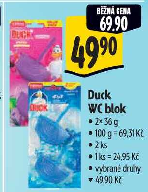 Duck WC blok, 2×36 g Albert