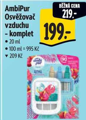 AmbiPur Osvěžovač vzduchu - komplet, 20 ml Albert