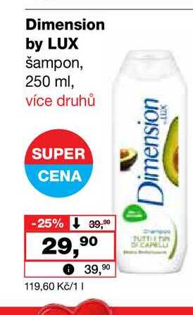 Dimension by LUX Šampon, 250 ml Barvy a laky drogerie 