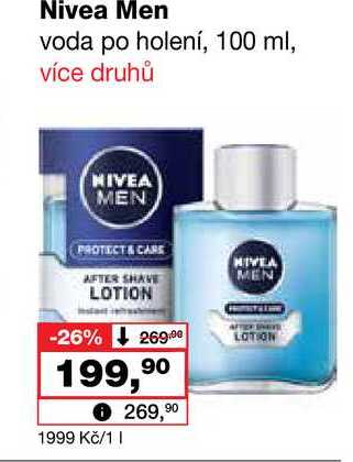 Nivea Men voda po holení, 100 ml Barvy a laky drogerie 