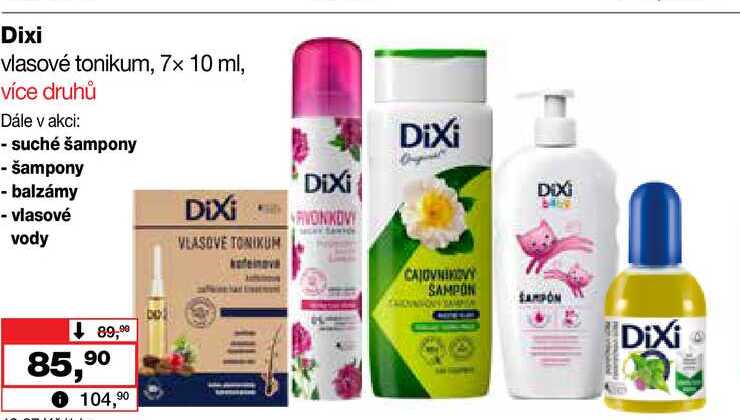 Dixi vlasové tonikum, 7x 10 ml Barvy a laky drogerie 