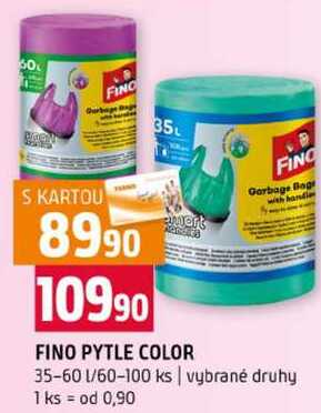 FINO PYTLE COLOR 35-60l 60-100 ks vybrané druhy Terno
