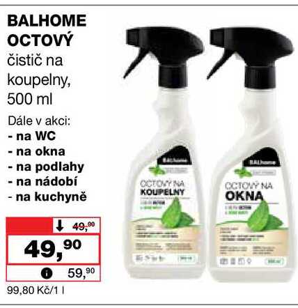 BALHOME OCTOVÝ čistič na koupelny, 500 ml