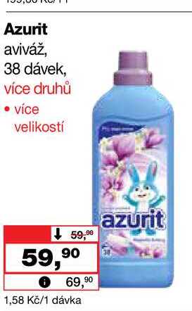 Azurit aviváž, 38 dávek Barvy a laky drogerie 