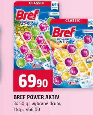BREF POWER AKTIV 3x 50 g vybrané druhy