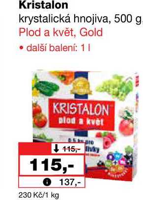 Kristalon krystalická hnojiva, 500 g Barvy a laky drogerie 