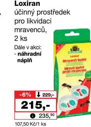 Loxiran účinný prostředek pro likvidaci mravenců, 2 ks Barvy a laky drogerie 