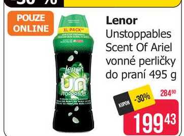 Lenor Unstoppables Vonné Perličky 495g, vybrané druhy Teta drogerie