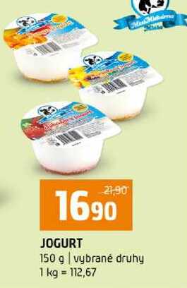 JOGURT 150 g vybrané druhy 