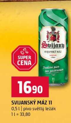 SVIJANSKÝ MÁZ 11 0,5l pivo světlý ležák