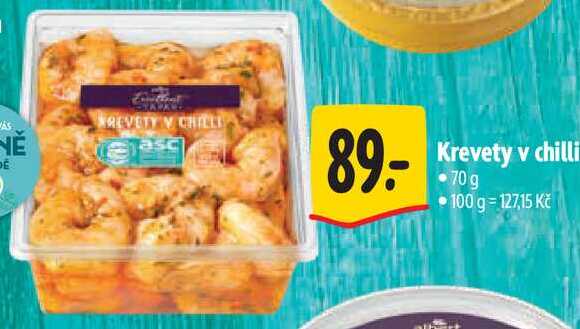 Krevety v chilli, 70 g