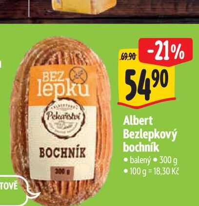 Albert Bezlepkový bochník 300 g