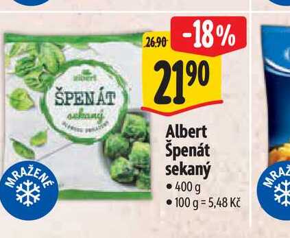   Albert Špenát sekaný  400 g 