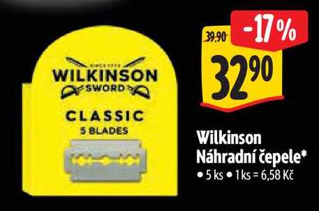 Wilkinson Náhradní čepele, 5 ks Albert
