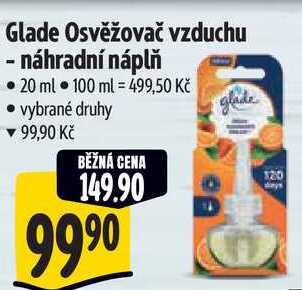 Glade Osvěžovač vzduchu - náhradní náplň, 20 ml Albert