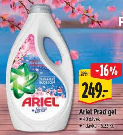 Ariel Prací gel, 40 dávek Albert
