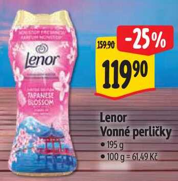 Lenor Vonné perličky, 195 g Albert