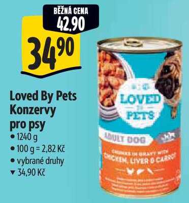 Loved By Pets Konzervy pro psy, 1240 g