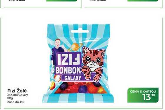 Fizi Želé Jahoda/Galaxy 80g