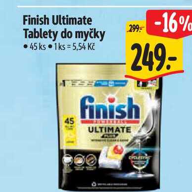 Finish Ultimate Tablety do myčky 45 ks Albert