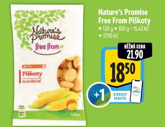   Nature's Promise Free From Piškoty 120 g 