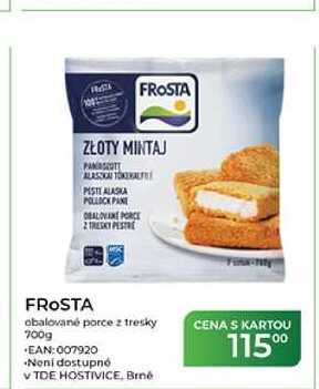 FROSTA obalované porce z tresky 700g