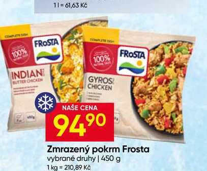 Frosta Zmrazený pokrm vybrané druhy 450 g