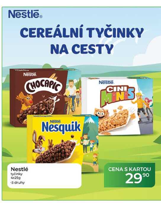 Nestlé tyčinky 4x25g