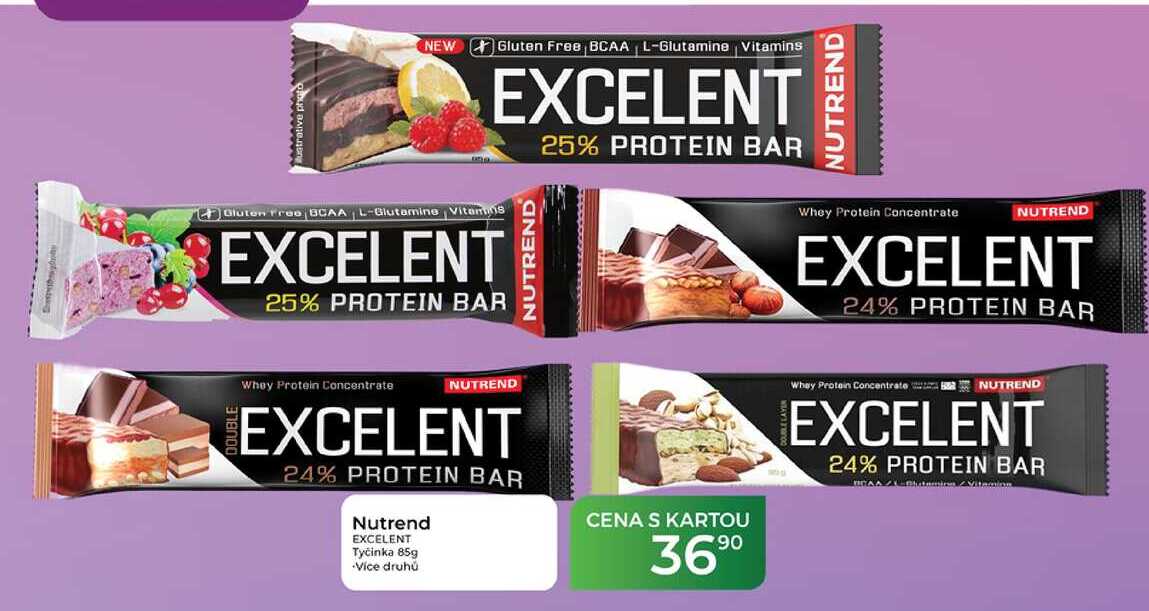 Nutrend EXCELENT Tyčinka 85g