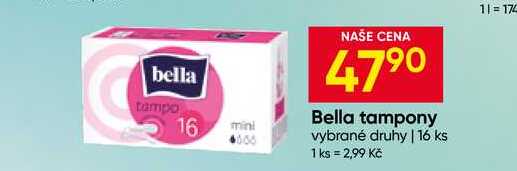 Bella tampony vybrané druhy 16 ks Hruška