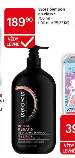 Syoss Šampon na vlasy, 750 ml Tesco