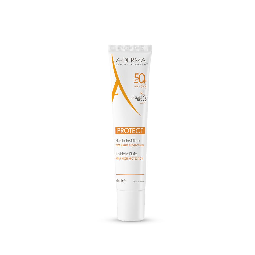 A-derma Protect Transparetní Fluid Spf50+ 40ml Lékárna LEMON