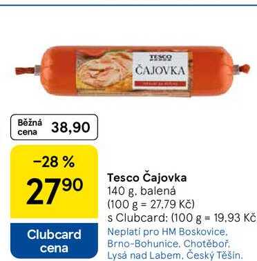 Tesco Čajovka, 140 g 