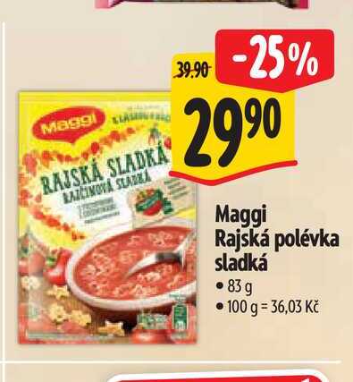  Maggi Rajská polévka sladká  83 g  