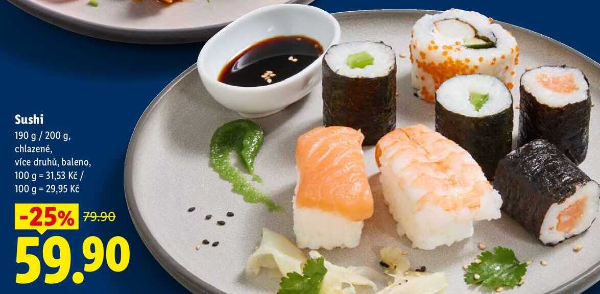 Sushi, 190 g/ 200 g