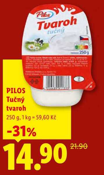 Pilos Tvaroh tučný, 250g