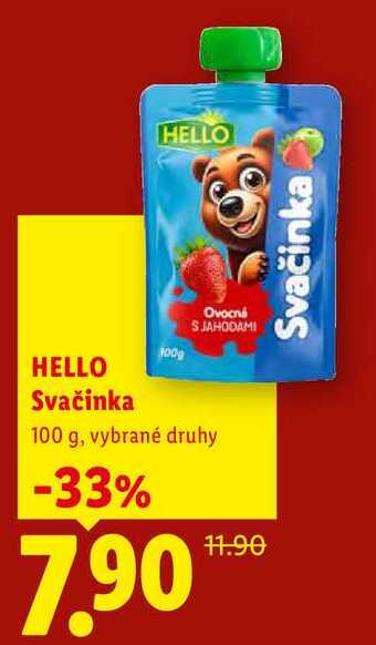 HELLO Svačinka, 100g Lidl